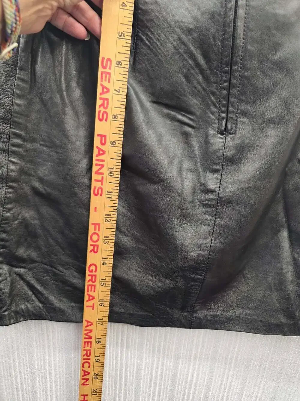 Vintage Y2k Leather Dynamics Black Leather Skirt Size 7/8